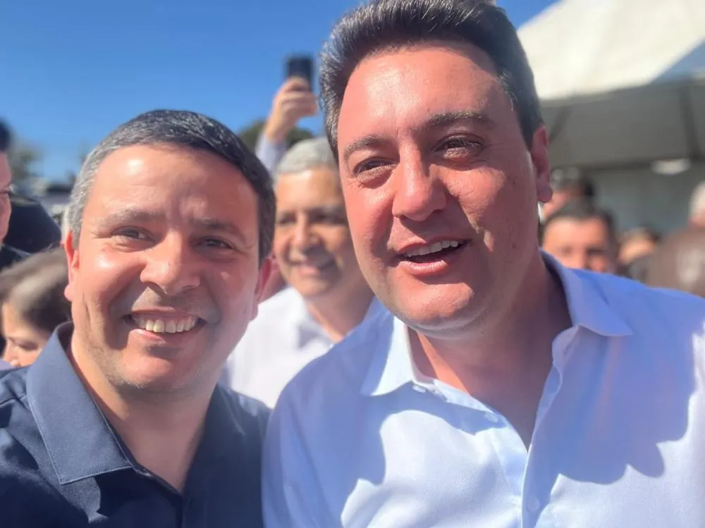 Vereador Cleverson Enfermeiro, e o governador 