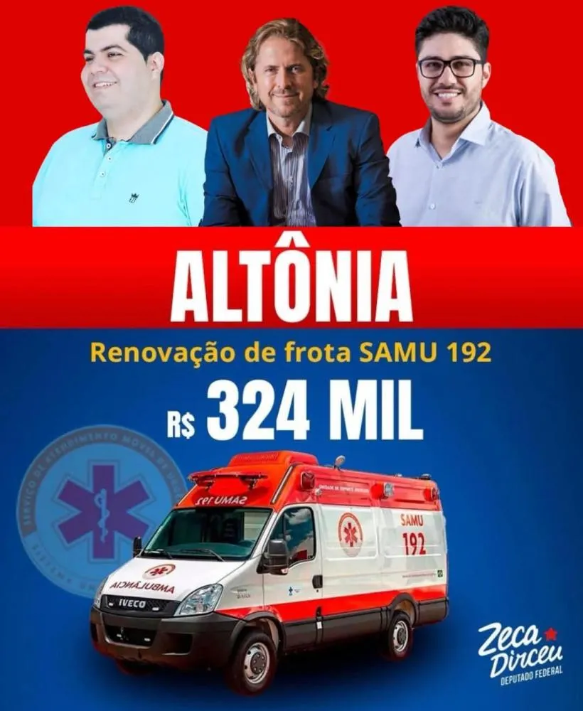 Nova Ambulância para o SAMU Reforça Atendimento de Emergência em Altônia