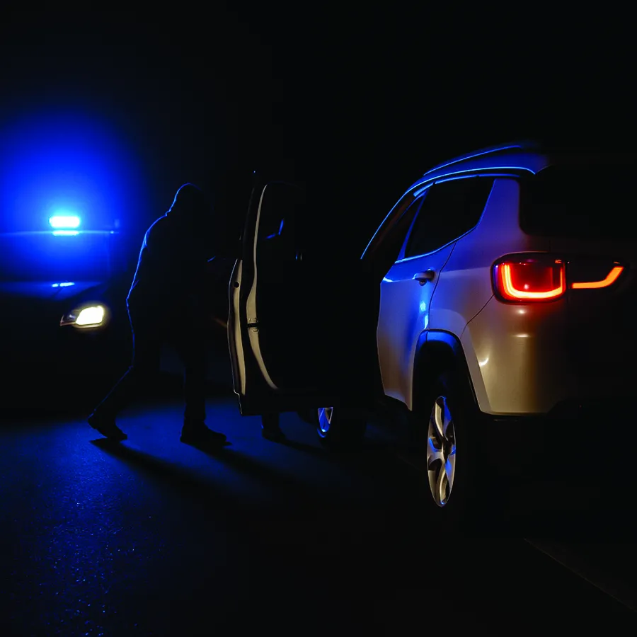 Motorista é rendido por criminosos com giroflex e tem carro roubado na PR-323