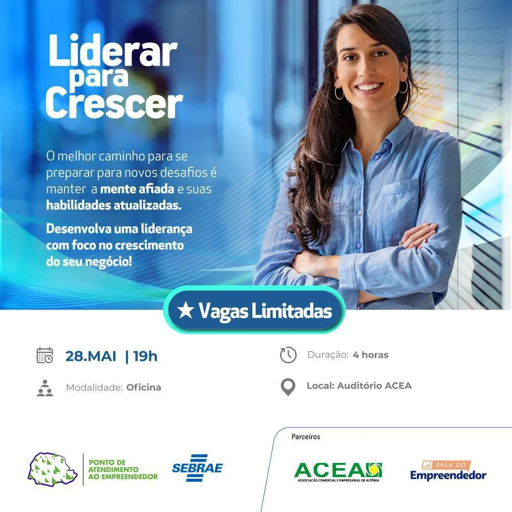 Oficina “Liderar para Crescer” acontece em Altônia e promete impulsionar líderes e empresas