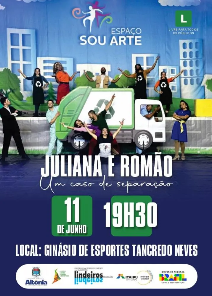 Altônia recebe nesta quarta feira (11) espetáculo teatral gratuito sobre sustentabilidade
