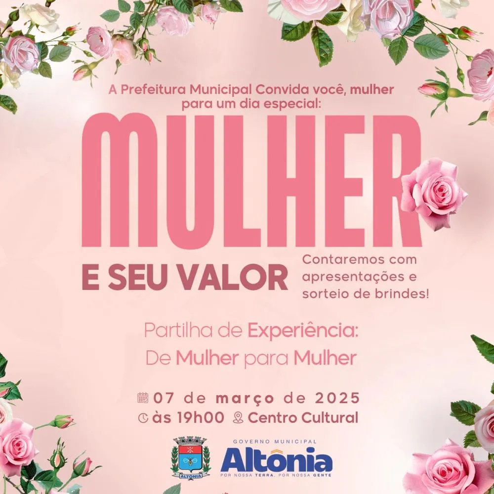 Prefeitura de Altônia promove evento especial em homenagem às mulheres
