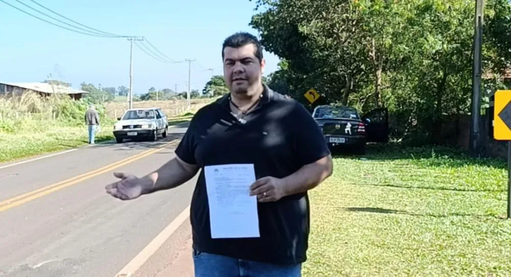 Vereador Edu CredFácil Solicita Recuperação Urgente da PR-490 ao DER e ao Deputado Gugu Bueno