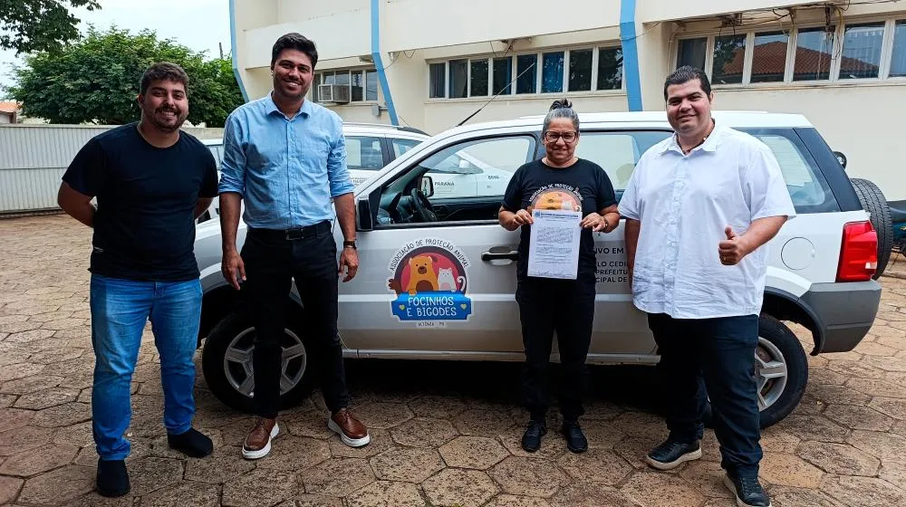 Prefeitura de Altônia cede veículo para Associação de Proteção a Animais “Focinhos e Bigodes”