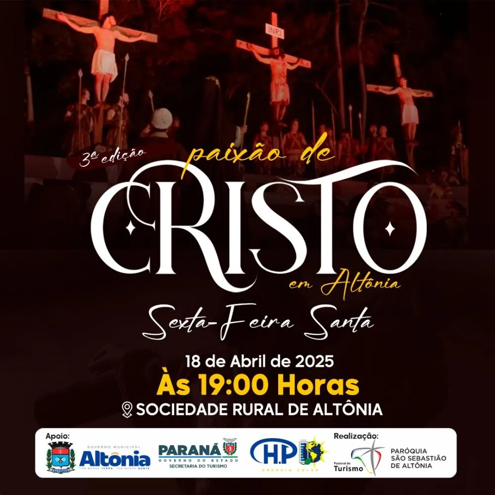 Altônia se prepara para a 3ª edição da Paixão de Cristo com grande espetáculo ao vivo